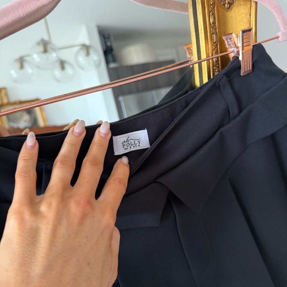 Oh Polly Black Pleated Mini Skirt Set - Picture 5 of 11